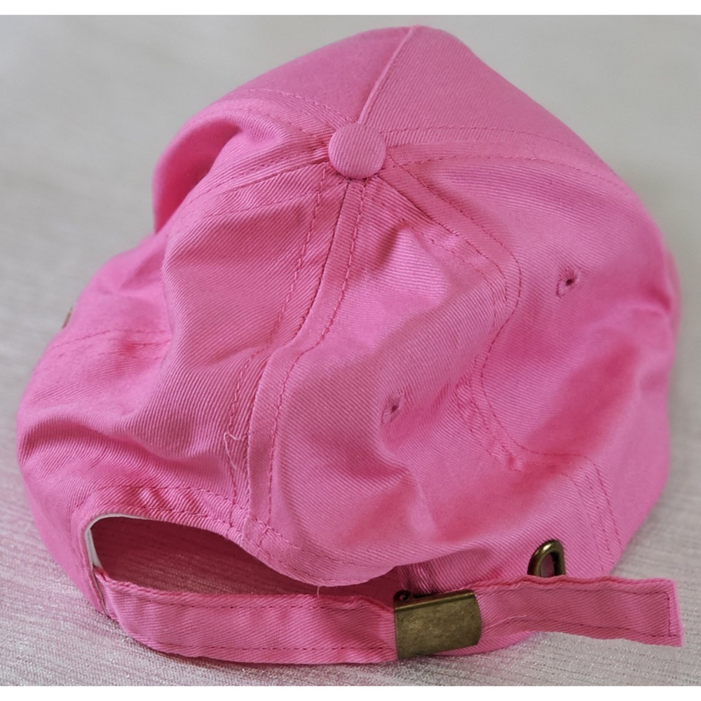 Lysti Women For Trump Hat Pink Embroidered Logo American Flag USA Adjustable Cap - Picture 3 of 6
